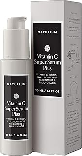 Vitamin C Super Serum Plus, Smoothing Face Care, plus Retinol, Hyaluronic Acid, Niacinamide & Salicylic Acid, 1 oz