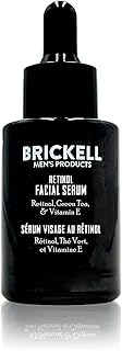 Brickell Men's Retinol Skin Care Serum Treatment For Firming Face Lines & Eye Wrinkles, Deep Hydrating Facial Serum For Anti-Aging, With Retinol, Aloe, and Vitamin E, Fragrance Free, 1 Ounce