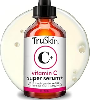 Vitamin C Super Serum for Face - Five Skin Benefits in One Serum with Vitamin C, Retinol, Niacinamide, Hyaluronic Acid & Squalane - Brighten, Firm & Smooth the Look of Skin, 2 Fl Oz